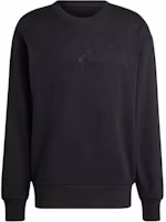 adidas Black Embossed Logo Crewneck Long Sleeve Sweatshirt IX1261 adidas Black Embossed Logo Crewneck Long Sleeve Sweatshirt IX1261