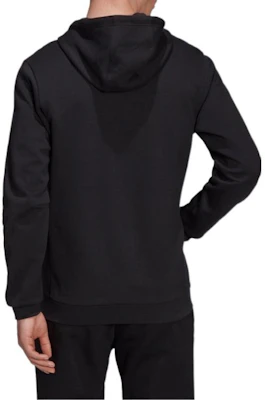 adidas Black Embroidered Logo Knitted Hoodie Jacket HB5081 Details for adidas Black Embroidered Logo Knitted Hoodie Jacket HB5081