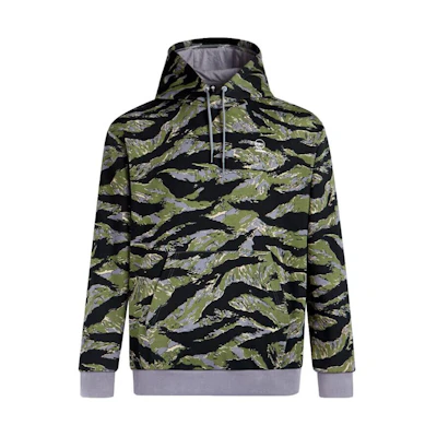 adidas Black Fleece Hoodie with Logo Letter Camo Print Design IQ0935