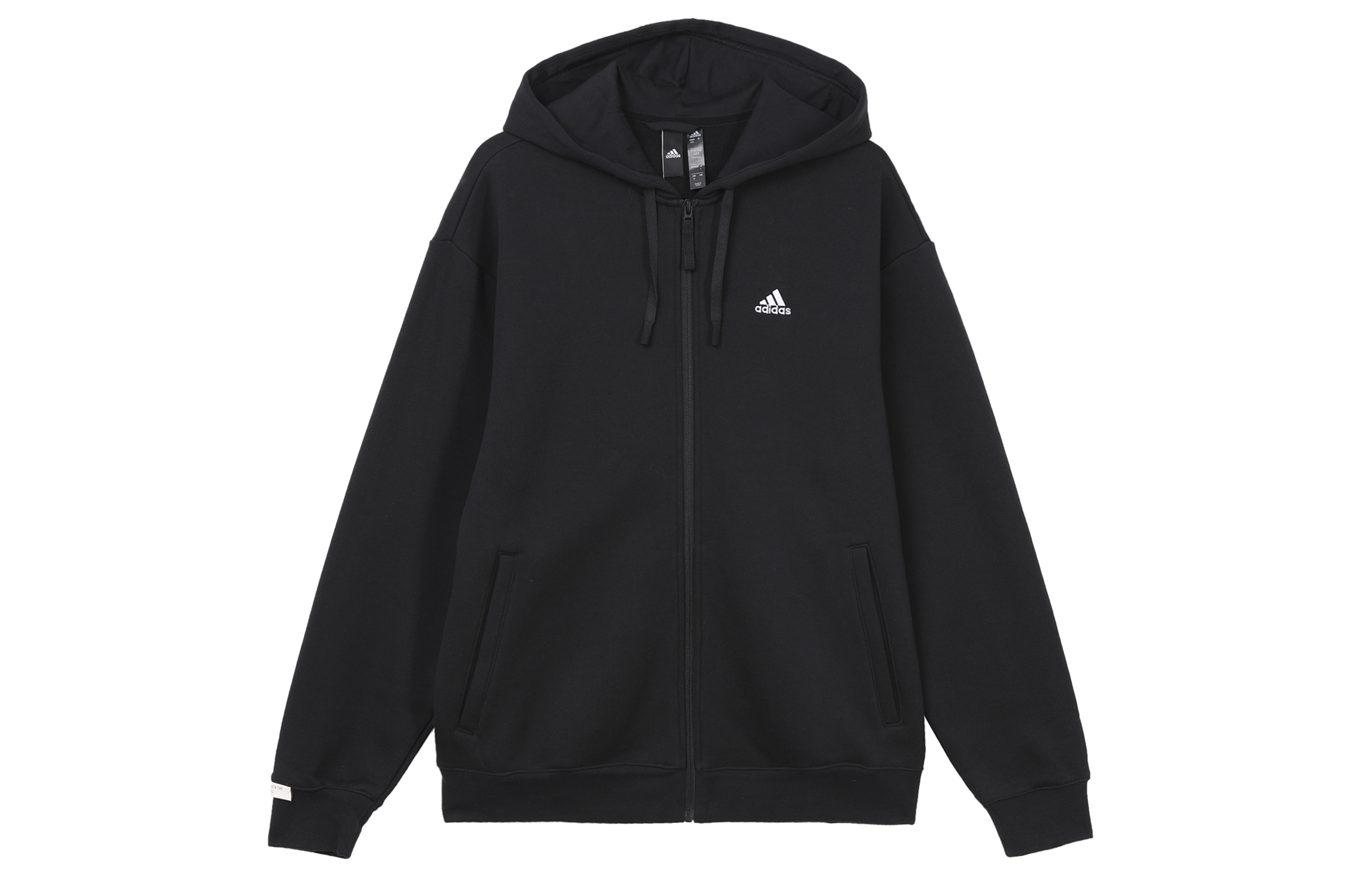 Buy adidas 黑色絨毛內襯拉鍊連帽外套 IV7607