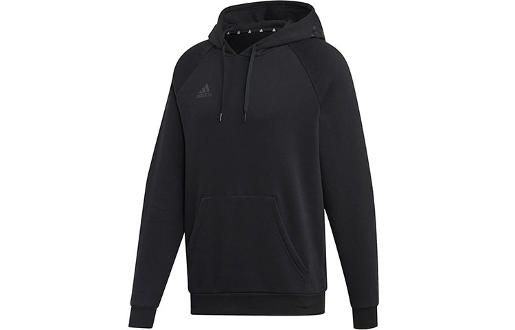 adidas Black Football Sports Pullover Hoodie DY5821