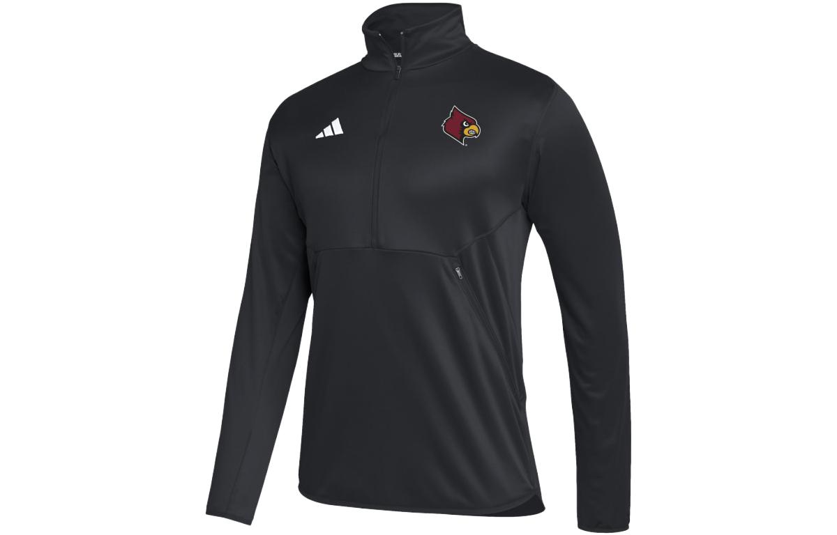 adidas Black Full-Zip Track Jacket with Stand Collar IQ0574
