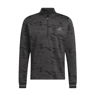 adidas Black Half-Zip Mock Neck Pullover Sweatshirt Multicolor IW3991