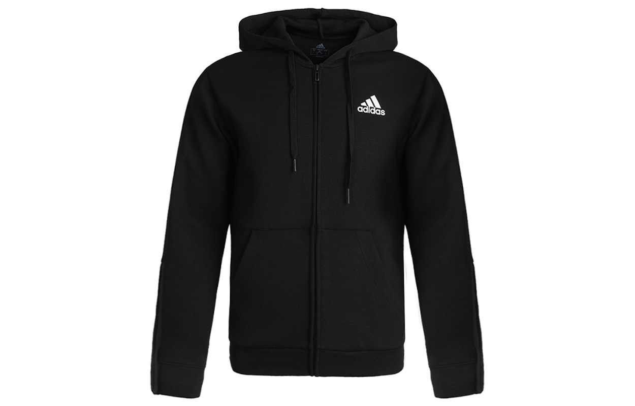 adidas Black Hooded Jacket for Running, Training & Casual Wear GP8603