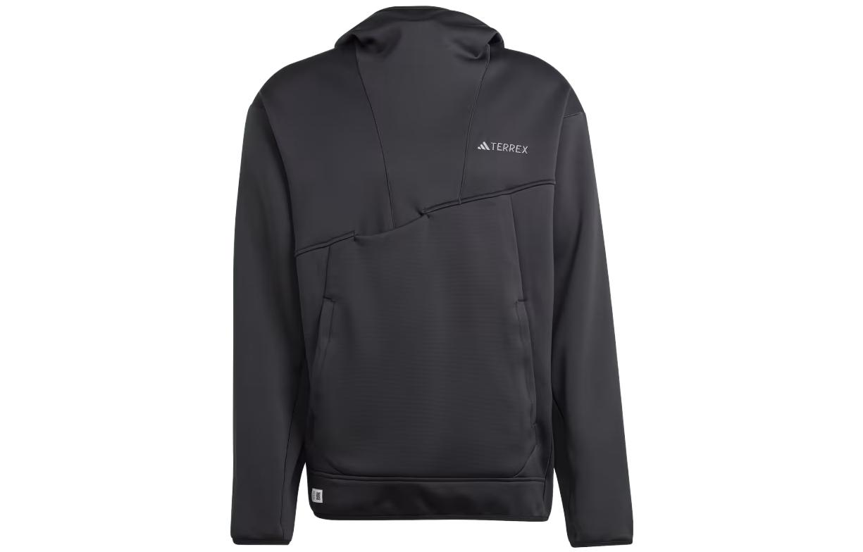 adidas Black Hooded Long Sleeve Casual Sweatshirt IL7163