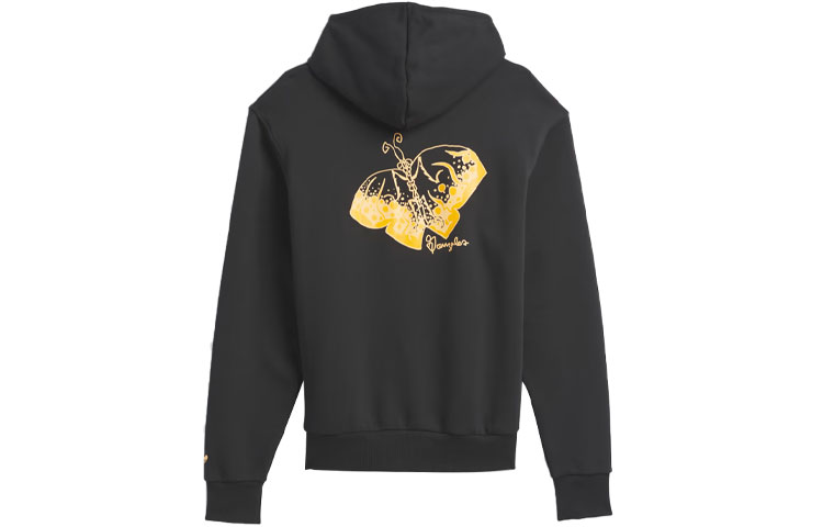 adidas Black Hoodie with Butterfly Print Long Sleeves HC2197