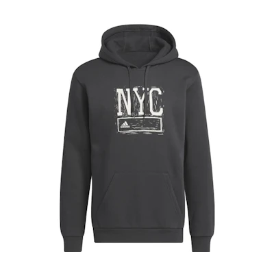 adidas Black Hoodie with Letter Print डिज़ाइन HT3126