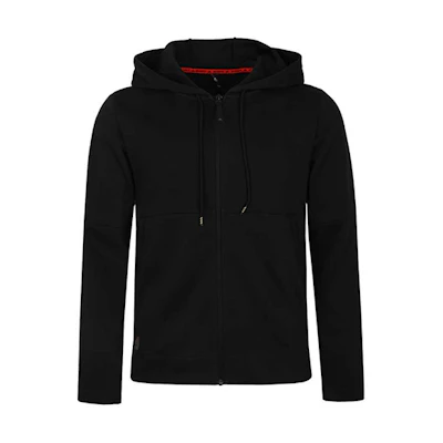 adidas Black Hoodie Zip-Up Jacket Casual Sportswear FP8206