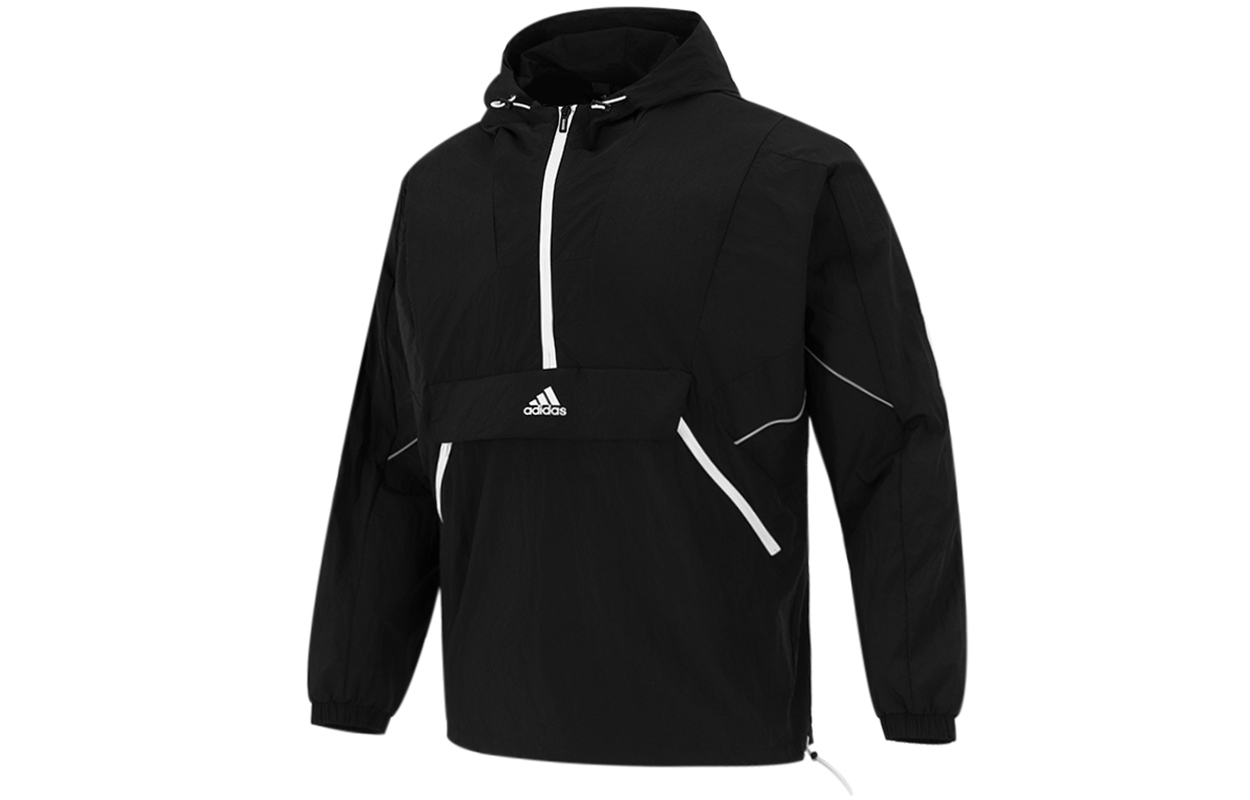adidas Black Knit Retro Training Hoodie Jacket H40213