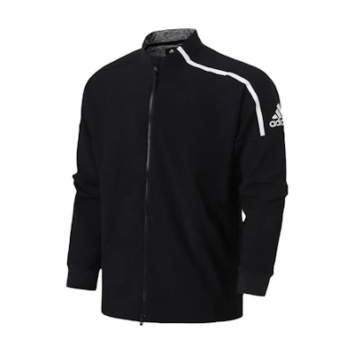 adidas Black Knitted Zip-Up High Collar Jacket CY9898