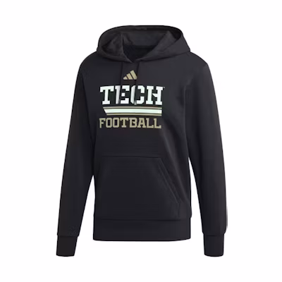 adidas Black Letter Print Hoodie Casual Long-Sleeve Sweatshirt IU2963