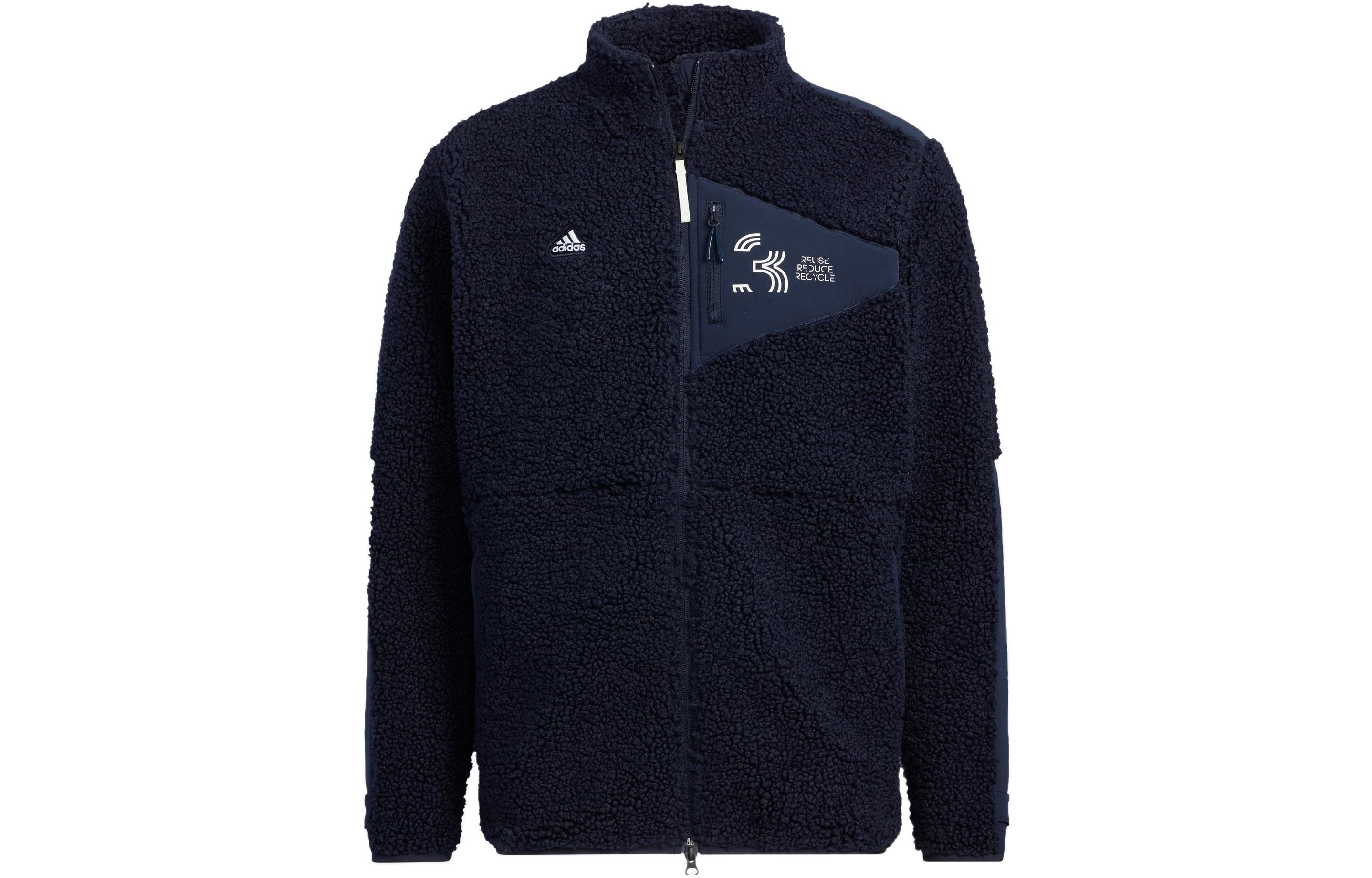 adidas Black Letter Print Zip-Up Jacket Japanese Edition HG5780-JAPAN