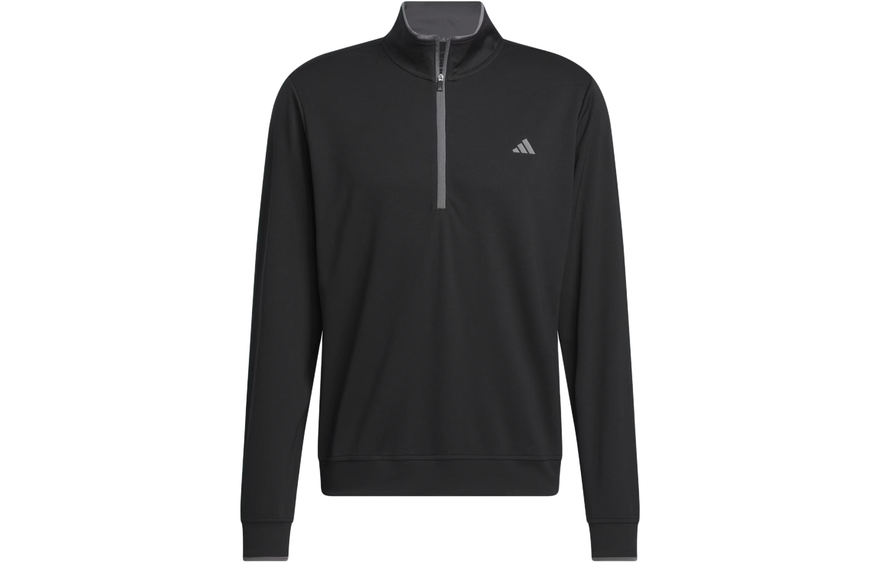 adidas Black Lightweight Half-Zip Golf Jacket IU4514