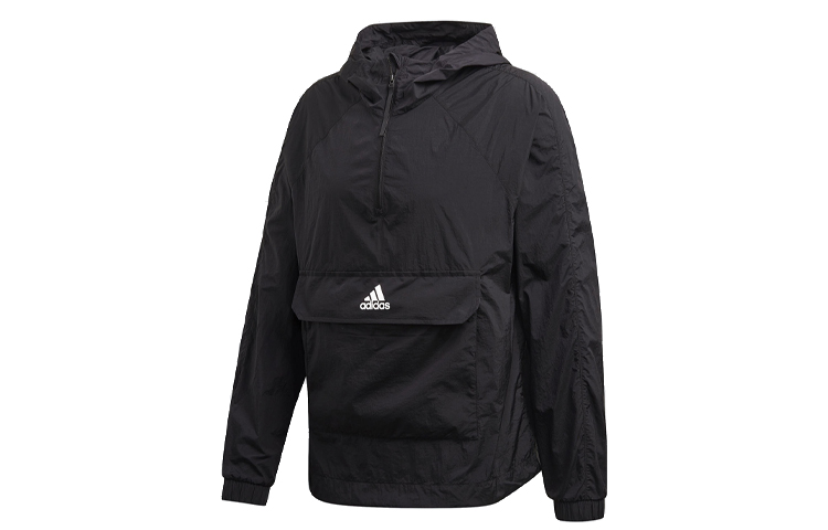 adidas Black Logo Casual Sports Hooded Jacket - Perfect Gift for Him FI0620 圖 2