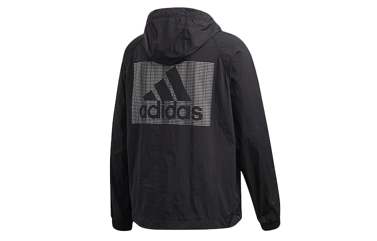 adidas Black Logo Casual Sports Hooded Jacket - Perfect Gift for Him FI0620 圖 3