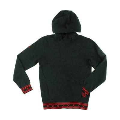 adidas Black Logo Graphic Hoodie with Drawstring Casual Style S00389