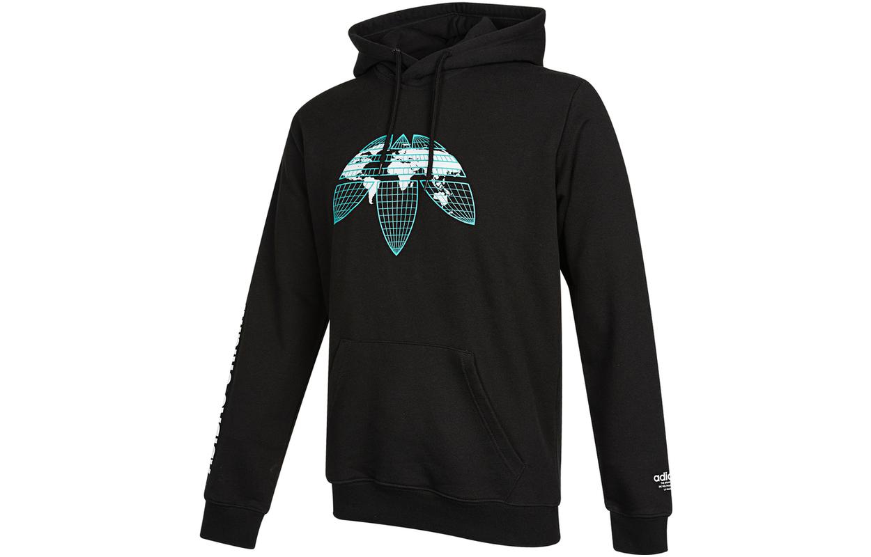adidas Black Logo Graphic Print Casual Sweatshirt HF4902