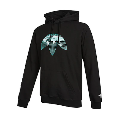 adidas Black Logo Graphic Print Casual Sweatshirt HF4902
