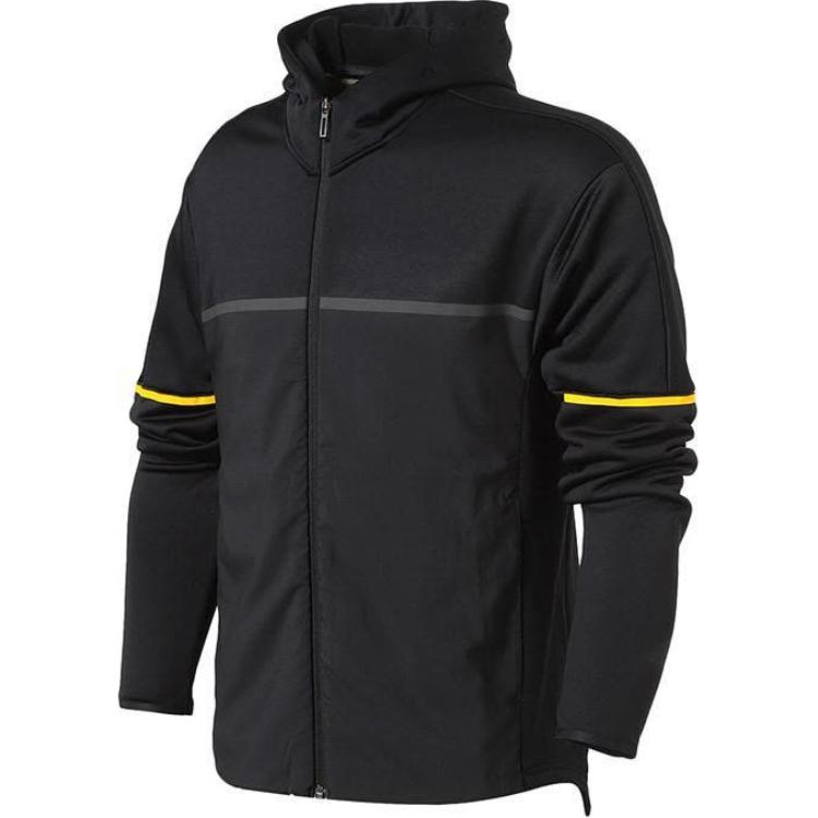 adidas Black Logo Hoodie Jacket - Breathable, Casual, Training Fit BR5742