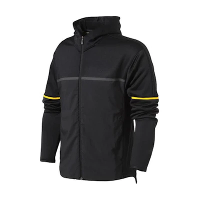adidas Black Logo Hoodie Jacket - Breathable, Casual, Training Fit BR5742