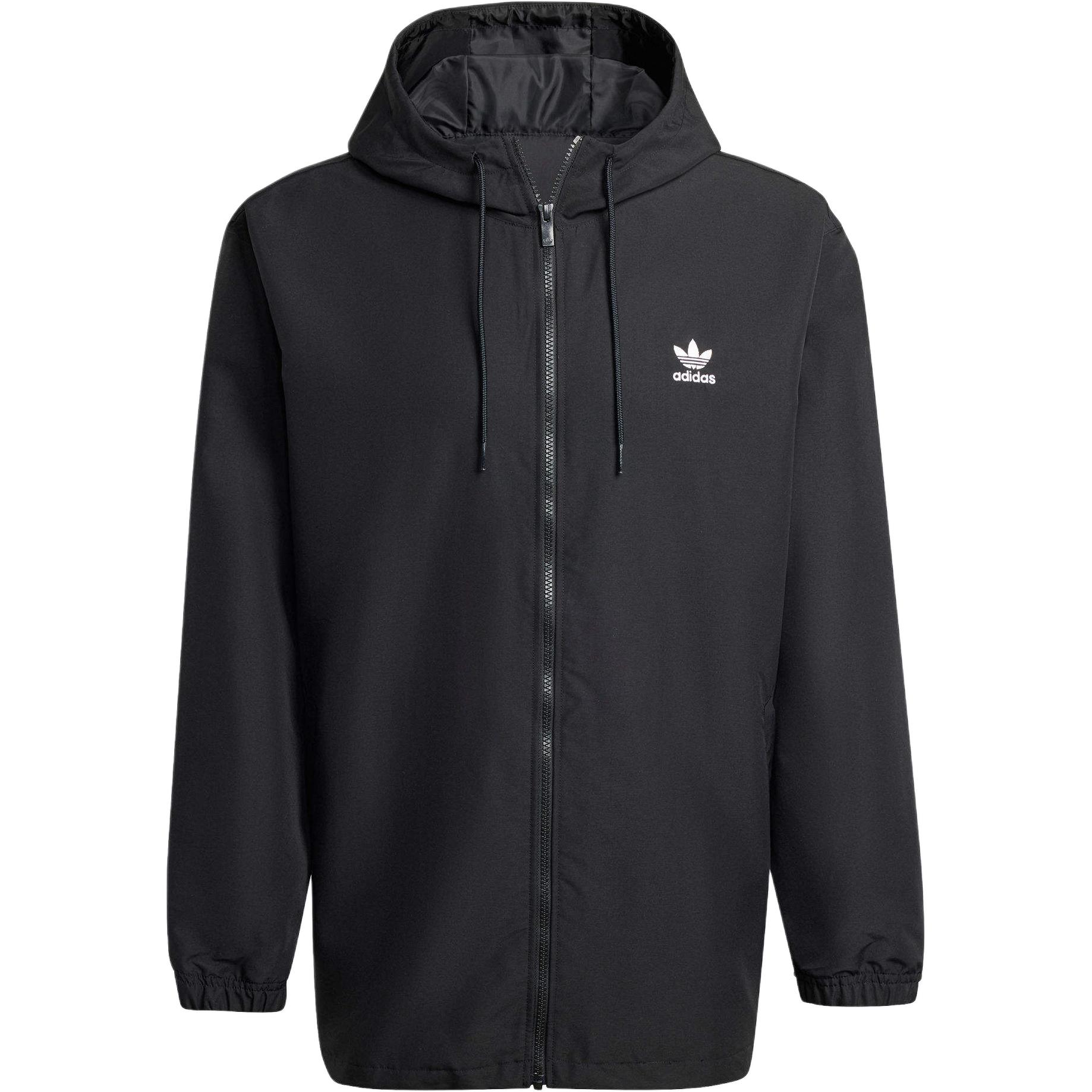 adidas Black Logo Long-Sleeve Fashion Jacket IZ1844