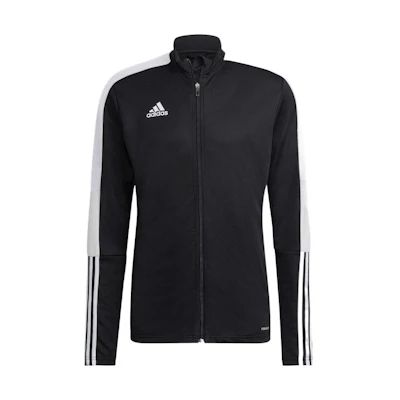 adidas Black Logo Print Colorblock Stripe Zip Jacket H60019