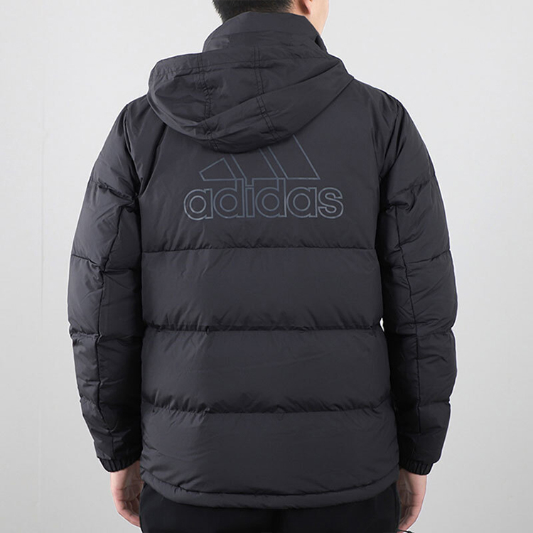 Adidas Black Logo Print Lightweight Packable Down Jacket GF0060 圖 5