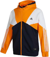 adidas Black Logo Print Stripe Panel Zip Hoodie Jacket - Fall Season HE7471 adidas Black Logo Print Stripe Panel Zip Hoodie Jacket - Fall Season HE7471