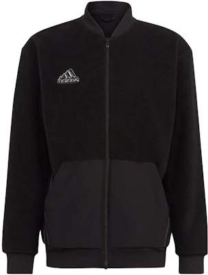 adidas Jaket Bomber Hitam Logo Print dengan Stand Collar Resleting HL6920 Buy adidas Jaket Bomber Hitam Logo Print dengan Stand Collar Resleting HL6920