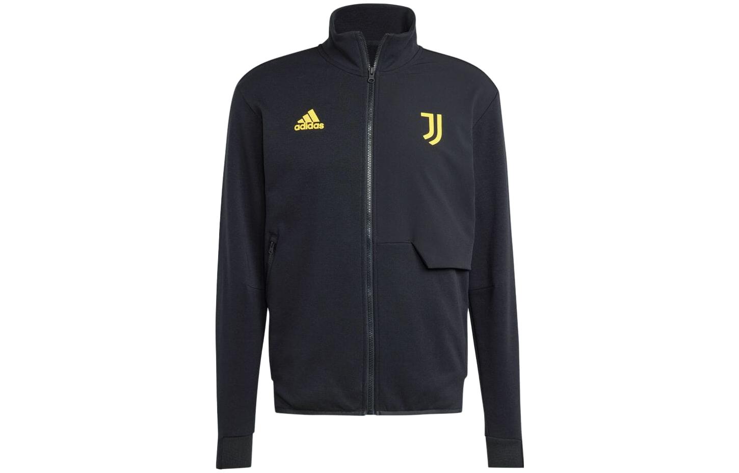 adidas Black Logo Print Zip-Up Track Jacket (Japan Edition) HZ4985-JAPAN
