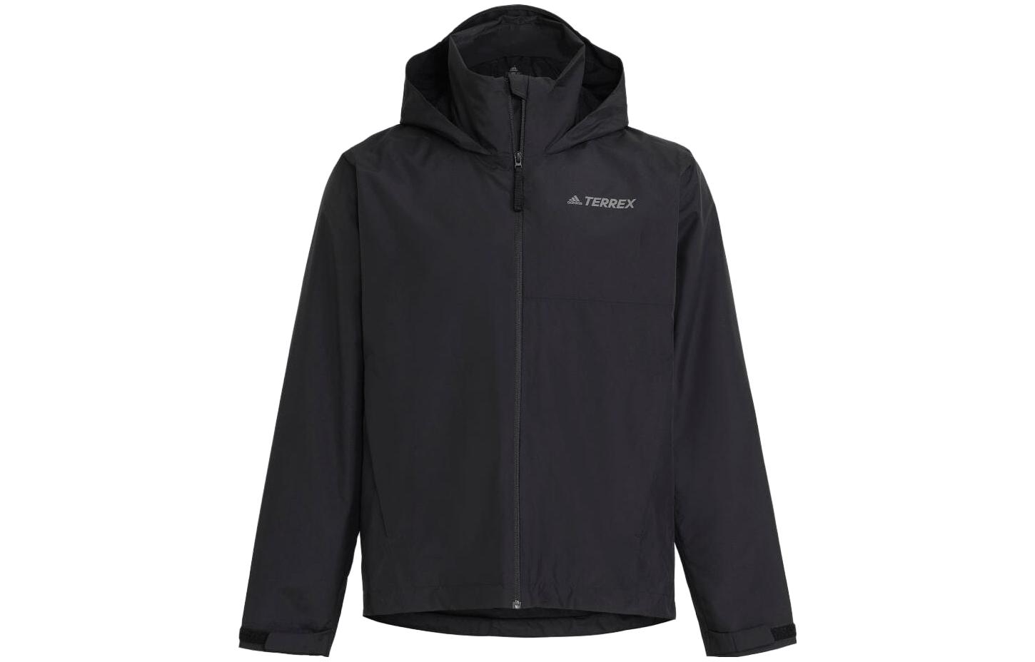 adidas Black Logo Printed Hoodie Jacket Japan Edition GI7296-JAPAN