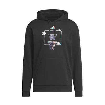 adidas Black Logo Printed Hoodie Long Sleeve Pullover IM0952