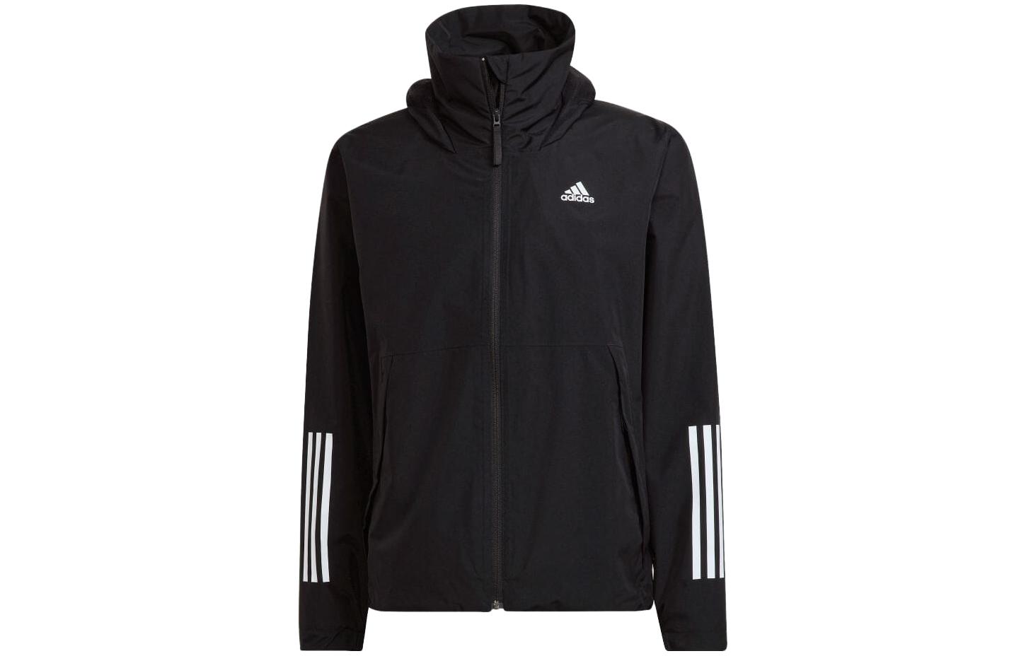 adidas Black Logo Printed Zip-Up Track Jacket (Japan Edition) H65773-JAPAN