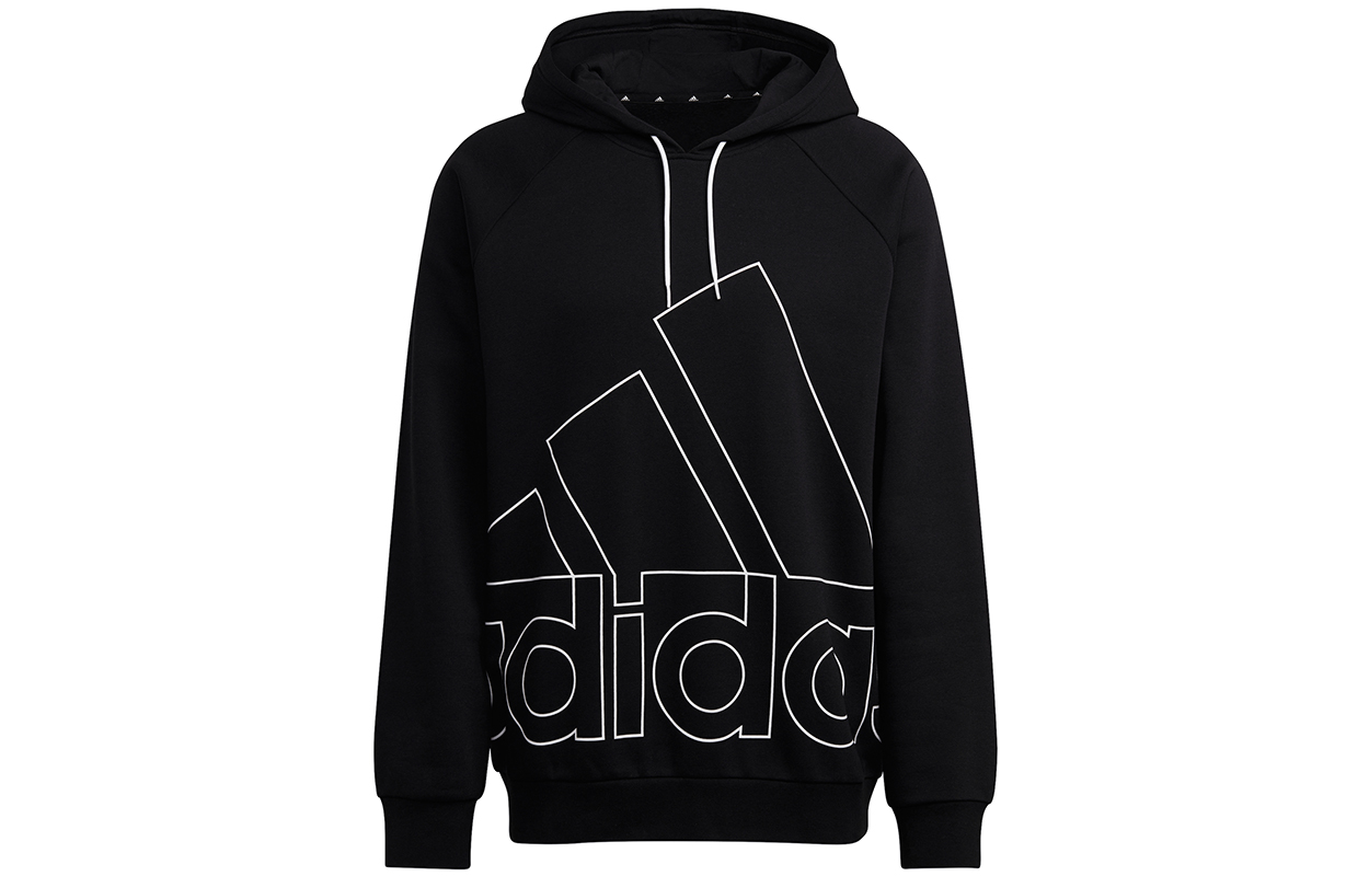 adidas Black Logo Vintage Pullover Hoodie HB5089