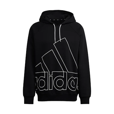 adidas Black Logo Vintage Pullover Hoodie HB5089
