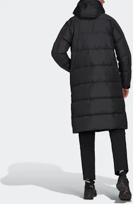 阿迪达斯黑色长款连帽羽绒服男女款 GF0070 Sizing 阿迪达斯黑色长款连帽羽绒服男女款 GF0070