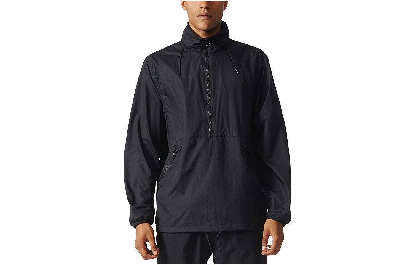 adidas Black Long Sleeve Hooded Zip-Up Jacket BK0034-Blk 圖 2