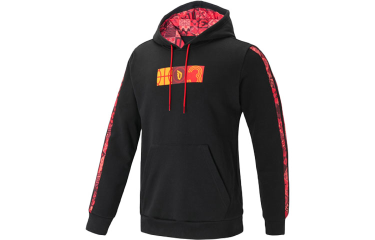 adidas Black Lunar New Year Tiger Print Hoodie HF5879