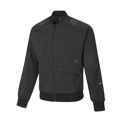 adidas Black Minimalist Logo Pilot Jacket H40231