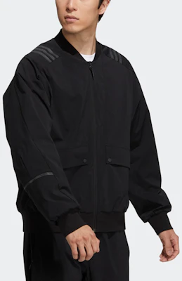 아디다스 블랙 미니멀 로고 파일럿 자켓 H40231 Lookbook 아디다스 블랙 미니멀 로고 파일럿 자켓 H40231