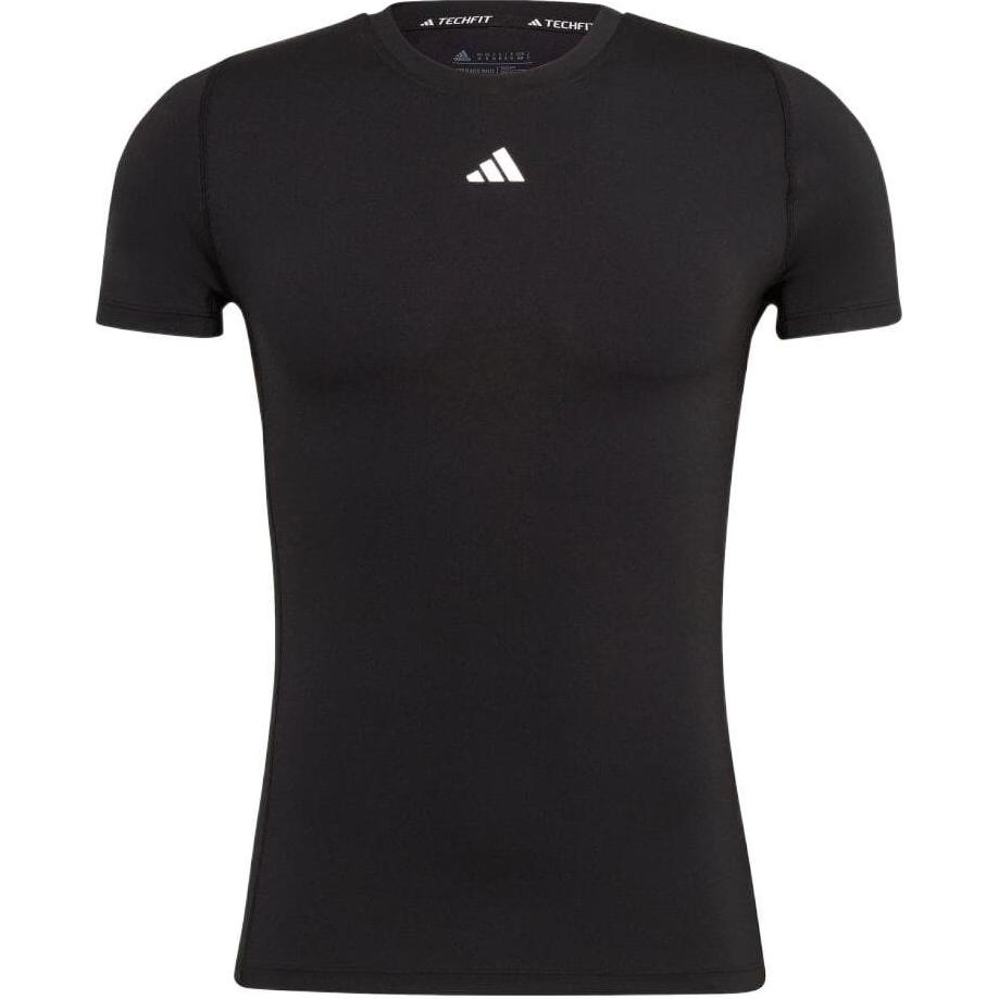 adidas Black Moisture-Wicking Logo Print Yoga Training T-Shirt HK2337
