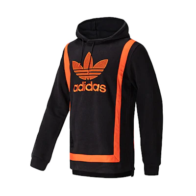 adidas Black Orange Casual Sports Hoodie GK0647