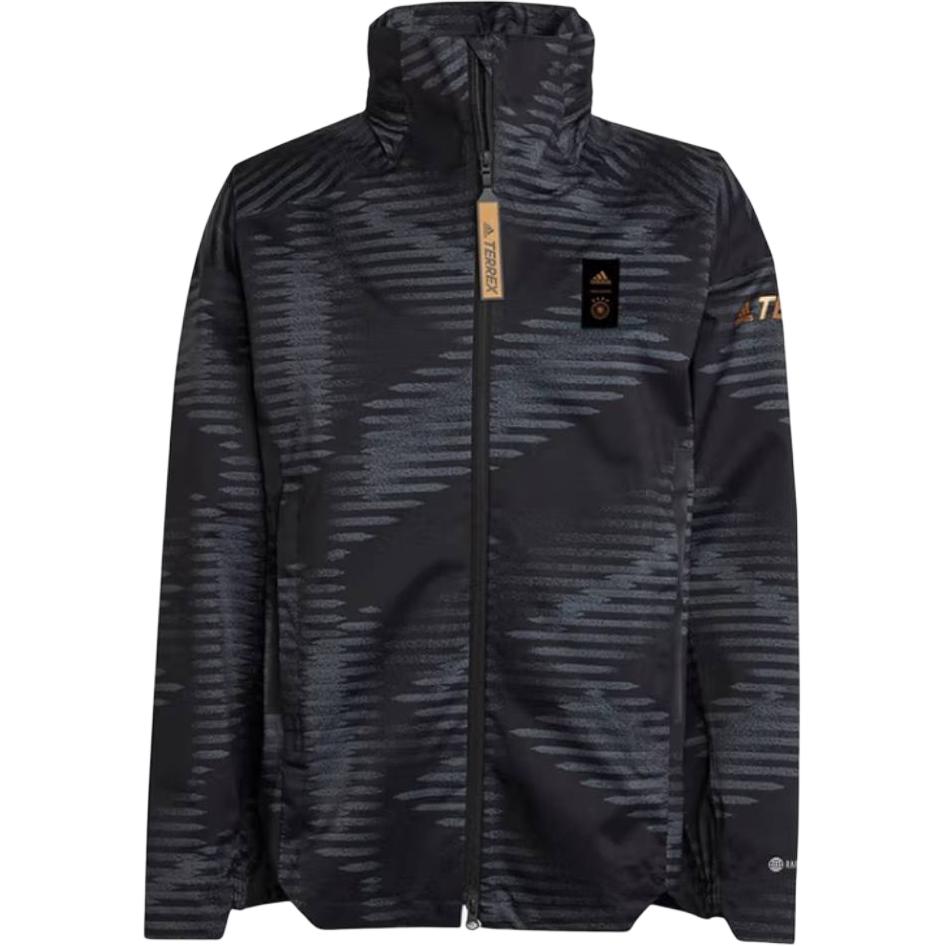 adidas Black Packable Hooded Casual Comfort Jacket HC1281
