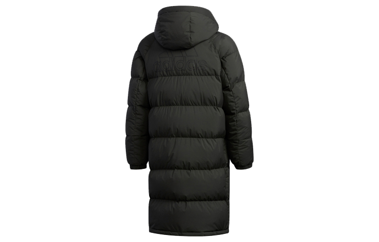 adidas Black Puffy Long Down Hooded Winter Jacket EH4008 圖 3