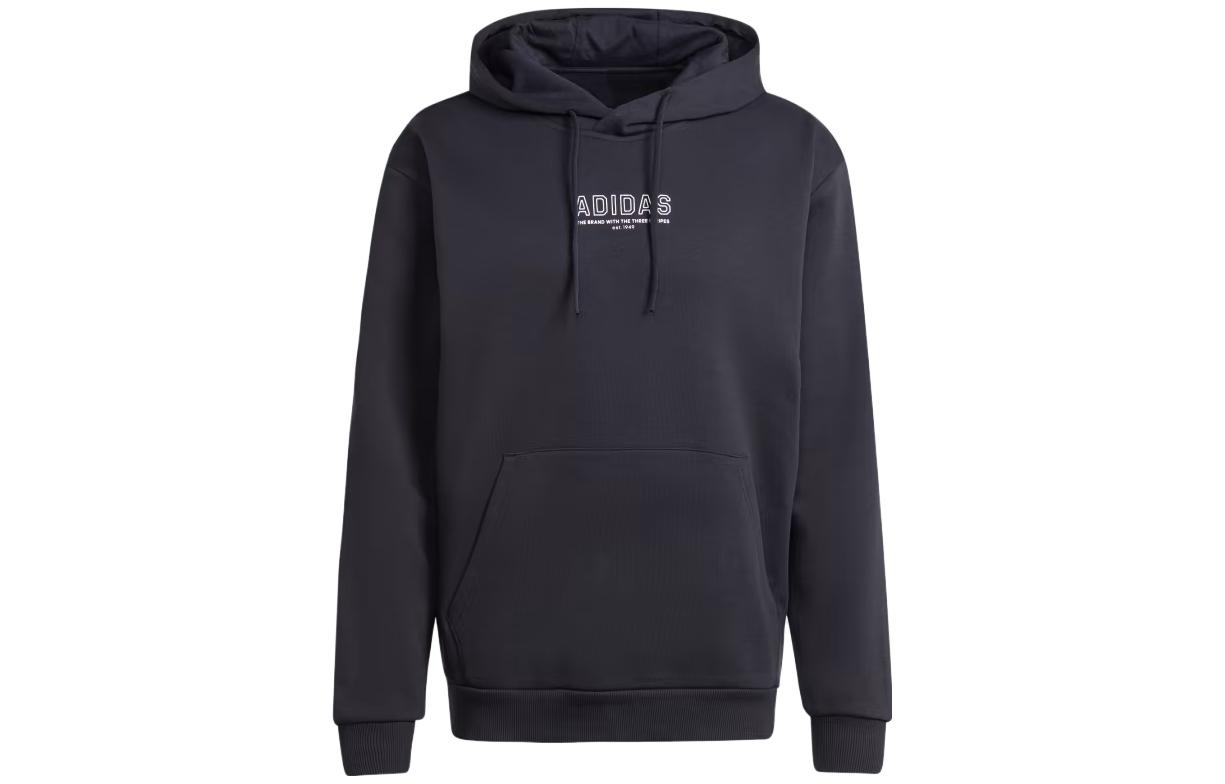 adidas Black Pullover Hoodie Casual Sportswear IR8357