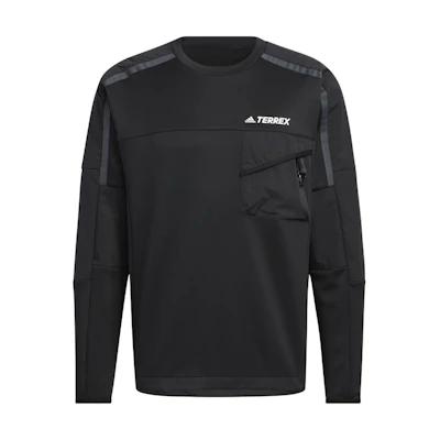 adidas Black Pullover Hoodie with Letter Print and Large Pocket HM9721