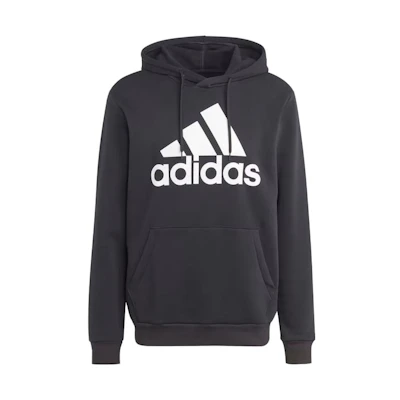 adidas Black Pullover Hoodie with Letter Print IB4024