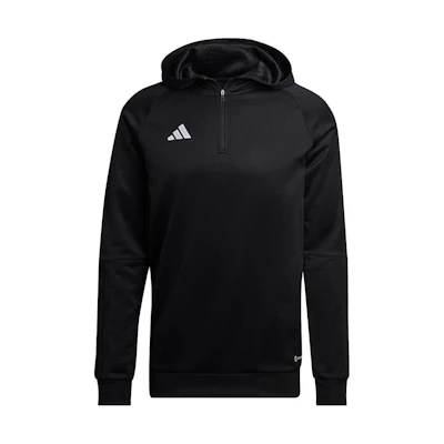 adidas Black Pullover Hoodie with Logo Print HE5648