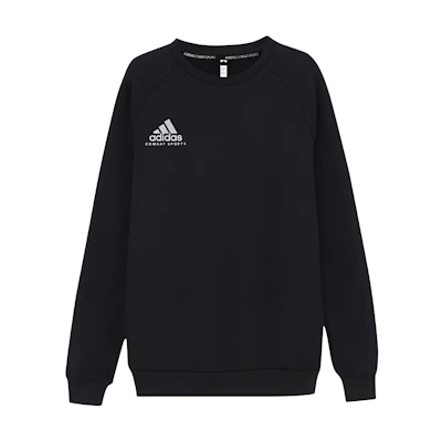 adidas Black Pullover Hoodie with White Logo - Unisex Casual Sportswear adiCSTL06-BW