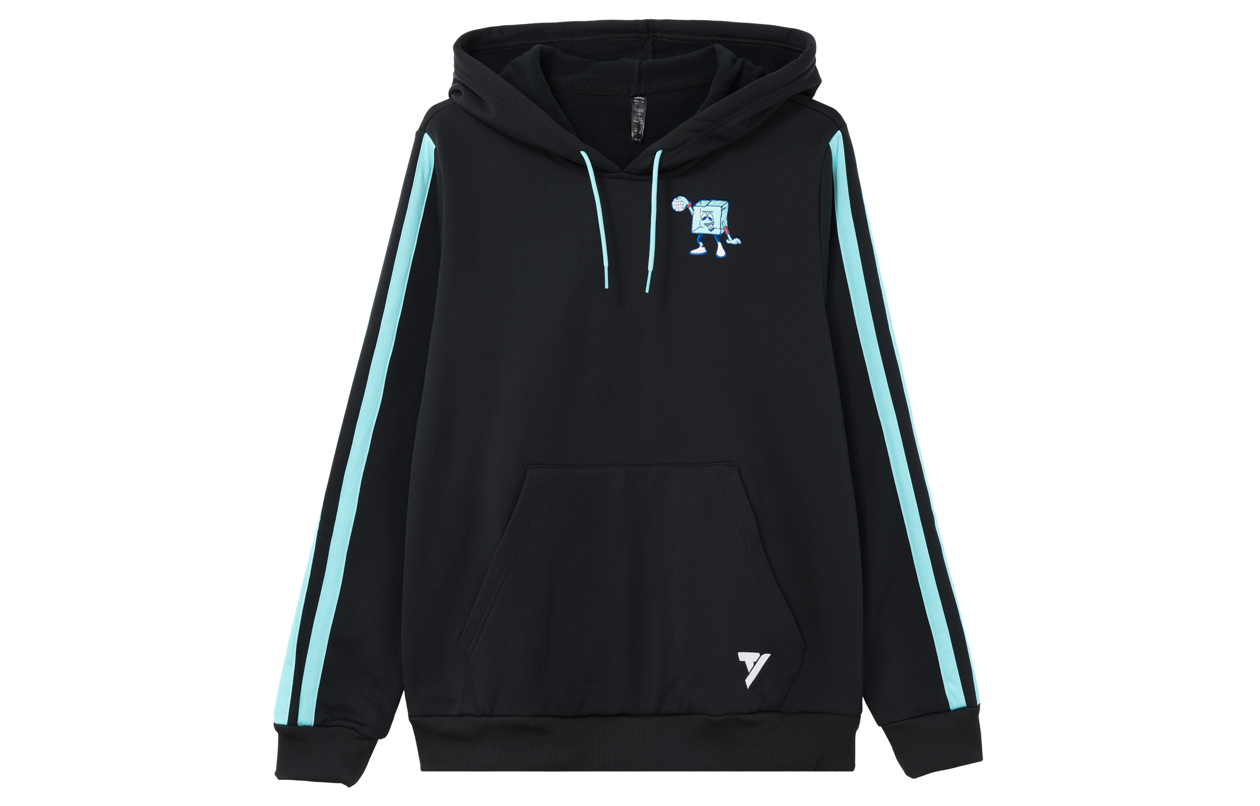 adidas Black Pullover Sweatshirt Retro Varsity Colorblock Basketball Style HB3125